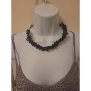 18" Black Multi-Strand Knitted Necklace